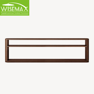 WISEMAX FURNITURE Modern Design Living Room Furniture Oak Wood <strong>Storage</strong> <strong>Console</strong> <strong>Table</strong> Control <strong>Table</strong> with Shelves for Hotel Home - Product Image 6