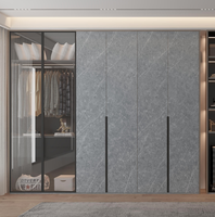 Pierre frittée en marbre blanc panda artificiel 3200mm grandes dalles pour armoire
