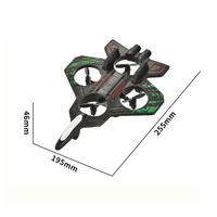 Avion de Chasse RC en Mousse Durable avec Lumières Colorées 360°, Vol Acrobatique 2.4G, Avion Télécommandé Sûr en EPP pour Cadeaux d'Enfants