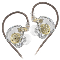 Headphone KZ EDX Lite Baru, Wired, Hifi Bass, Peredam Kebisingan, Dynamic In-ear, Earphone Sport Gaming Musik