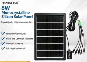 Mini Panel Solar de 6V 4W de Silicio Monocristalino con Cable USB para Carga Móvil en Exteriores - Product Image 4