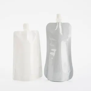 液体包装-酸牛奶自由形状的立式喷嘴袋