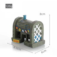 Accessoires de décoration d'aquarium en plastique en gros : cachette pour poissons, abri pour crevettes pour aquarium de salon