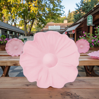 Assiettes en papier jetables en forme de fleur de 8 pouces, saines, respectueuses de l'environnement et de qualité alimentaire
