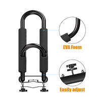 Nouveau support de toit pliable réglable en forme de J pour kayak, support universel pour snowboard, planche de surf, canoë, capacité de charge de 150 lb