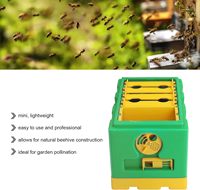 Neue Bedingung Lebensmittelqualität HDPE Kunststoff Bienenstock Königin Biene Mini Begattungsbeutenkasten mit 4 Rahmen für die Tierzucht