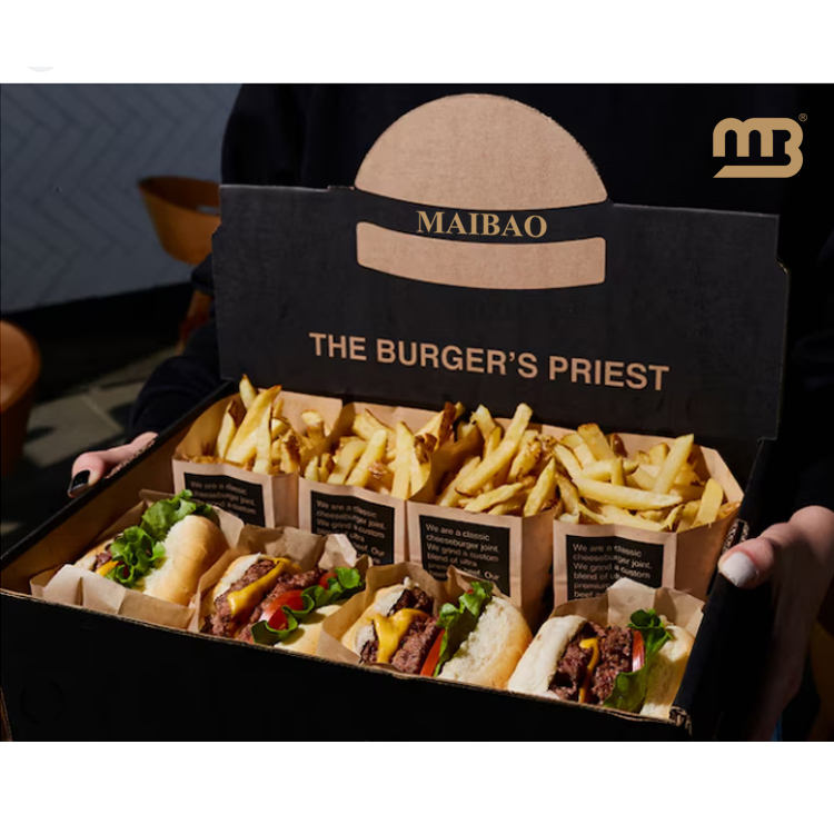 Boîte d'emballage pour burger