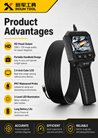 Endoscope industriel Jingming NF-613, caméra HD pour réparation automobile, détecteur de tuyaux orientable, OEM/ODM personnalisé, garantie de 3 ans, fabriqué en Chine