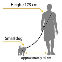 HIPHOPPET Laisse pour chien réglable réfléchissante à poignée rembourrée en caoutchouc souple, corde en nylon, laisse pour animaux de compagnie en nylon pour la promenade en extérieur – Meilleure vente