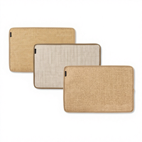 Tapis en papier écologique de style nordique pour la cérémonie du thé et la table à manger, isolation thermique, logo imprimé personnalisé, tapis de table de camping biodégradable
