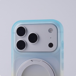 Funda Magnética Translúcida Mate de Lujo para iPhone 18 13 14 15 16 17 Pro Max con Protección de 360° °   Funda Protectora con Soporte de Anillo Metálico - Product Image 6