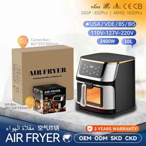 โรงงานขายส่ง เครื่องทอดไร้น้ำมันอัจฉริยะ ขนาด 10 ลิตร หน้าจอสัมผัสดิจิตอล สำหรับครัวเรือน ทำอาหารง่าย ไม่ติดกระทะ ปรับแต่งได้ตามต้องการ - Product Image 5