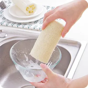 Eko doğal lif kabağı Luffa banyo vücut duş sünger mutfak temizleme Scrubber ovma pedi antibakteriyel lif kabağı banyo duş sünger