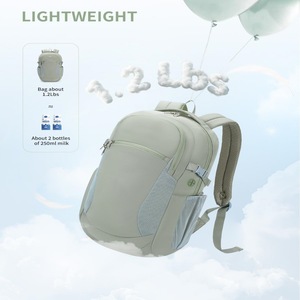 Sac à dos d'affaires pour femme de luxe sur mesure de 17 pouces, fermeture éclair, grande capacité, imperméable, léger - Product Image 3