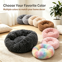 Coussin Apaisant Luxe 4cm en Fausse Fourrure pour Animaux, Toutes Saisons, Lavable, Antidérapant, Tapis Amovible S/M/L pour Chiens et Chats, Vente en Gros OEM