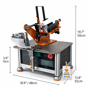 Machine automatique de pose de attaches pour sacs – Écologique, en plastique, couleur argent, modèle Bos-168 pour étiquettes de jouets et vêtements - Product Image 4