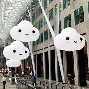 Globos de PVC Blancos con Logotipo Personalizado, Globos de Helio que Flotan en <span class=keywords><strong>el</strong></span> <span class=keywords><strong>Cielo</strong></span> o en <span class=keywords><strong>el</strong></span> Techo, Decoraciones Publicitarias - Product Image 1
