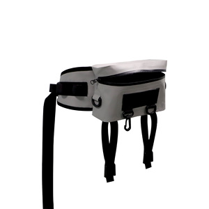 Bolsa de cintura para pesca, correa de hombro de lona impermeable de gran capacidad para cañas y aparejos, pesca en el mar, uso masculino multiusos - Product Image 5