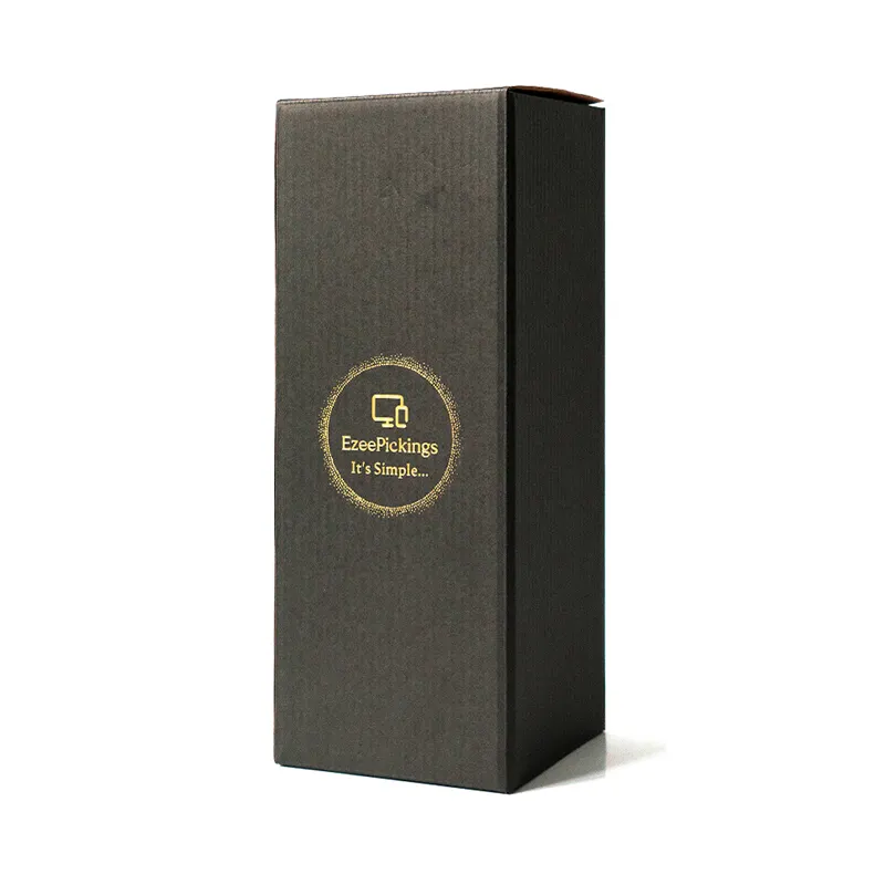 Groothandel Luxe Opvouwbare Product Cosmetica Geschenkverpakking Custom Kleine Zwarte Verpakking Golfpapier Dozen