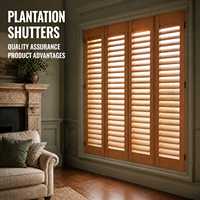 Volets de plantation OEM ODM sur mesure, vente en gros d'usine B2B pour projets B2B mondiaux et solutions de couverture de fenêtres commerciales