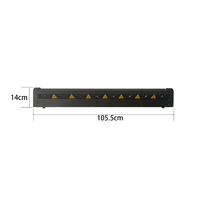 Barre lumineuse LED professionnelle UNOXINE RGB 8 yeux 550mW*8 DMX512 IP33 12400 lumens pour discothèque DJ événement éclairage de scène