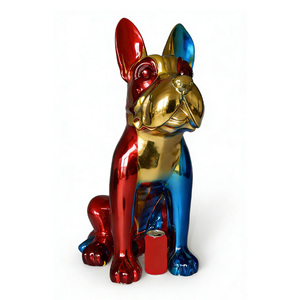 <span class=keywords><strong>Perro</strong></span> Dogo Alemán de Resina con Electroplacado de Color, Arte Moderno Personalizado - Product Image 6