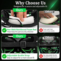Topeng Neon Menyeramkan dengan Lampu EL Wire, Mode Menyala, untuk Dewasa, Cosplay, Pesta Rave, Hadiah Halloween, Topeng LED Menyala