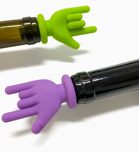 Tappi per Bottiglie di Vino YDS Design Rock per Feste, in Silicone Alimentare - Product Image 6