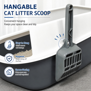 Poland Stock 51cm Enclosed <b>Cat</b> <b>Litter</b> Box with Integrated Self-Grooming Comb 180° Flip Lid EU Dropshipping - Product Image 4