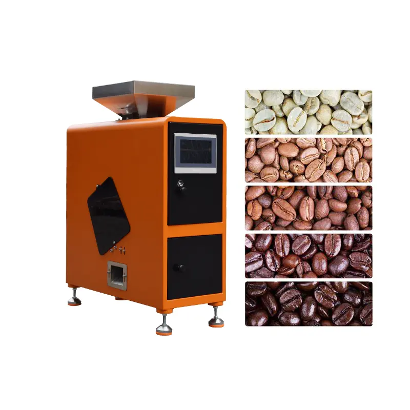 Mini máquina de classificação óptica de cores de café, preço da máquina de classificação de cores de grãos de café e cereais