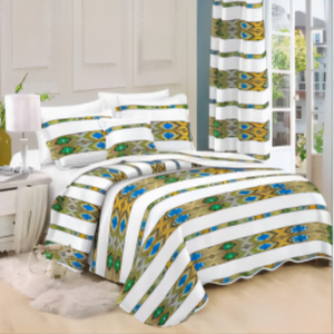 6PCS Kit Flower Bedding Set <strong>Curtain</strong> <strong>Comforter</strong> Bed Set Bedding
