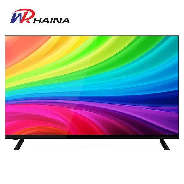 32 43 50 55 65นิ้วราคาถูก Televisor จีน Haina สมาร์ททีวี LED สีดำและสีขาวเก่าทีวี