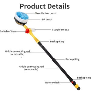 Brosse de nettoyage de voiture en mousse LM, balai rotatif automatique à long manche, accessoires d'entretien pour voitures LM25039 - Product Image 3