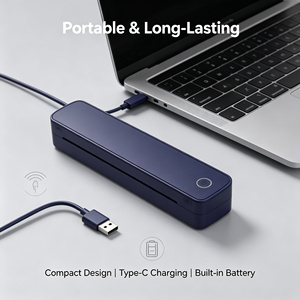 Imprimante thermique portable A4 203 DPI 2600 mAh pour documents mobiles <span class=keywords><strong>Word</strong></span> Excel <span class=keywords><strong>PDF</strong></span> et transfert de tatouages - Product Image 5