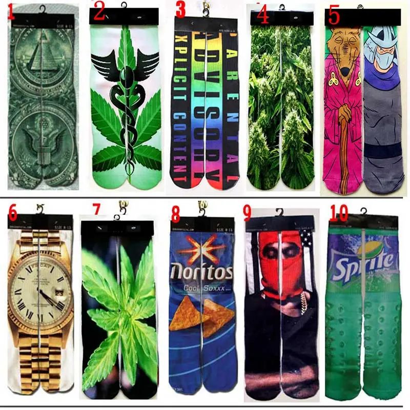 wholesale 3d printed socks customs socks Fashion Design Men Women 3D Sublimation Logo cotton Custom Printed Sport Socks