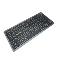 Clavier sans fil miniature au design fin et silencieux 2,4 GHz, clavier mignon