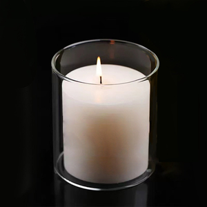 <span class=keywords><strong>Vaso</strong></span> ad alta borosilicato trasparente in vetro uragano per la casa elegante che crea atmosfera accessori per candele per matrimoni/eventi - Product Image 1