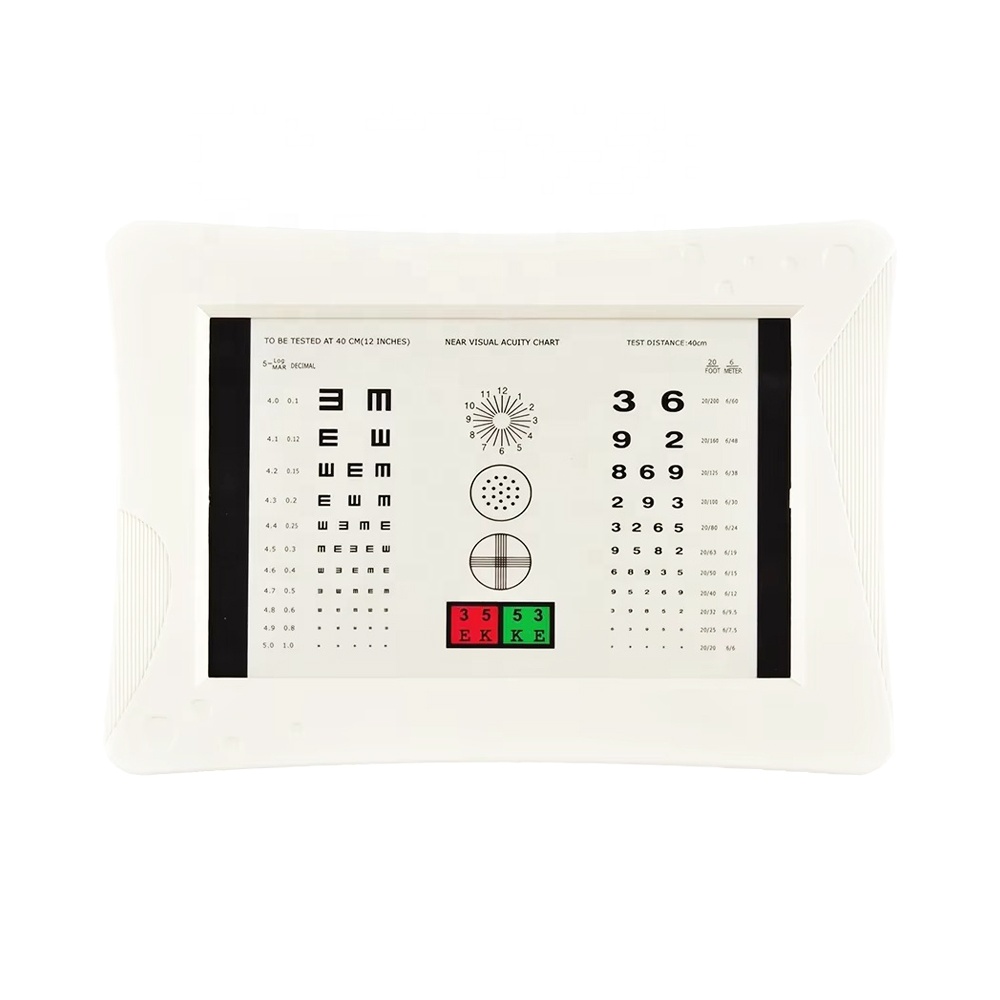 Rosenbaum Eye Chart Near Vision Testing Chart With Symbols & Numbers ...