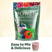 Poudre de Super Fruits Rouges 150g Superaliment Complément Alimentaire Antioxydant Mélange pour Smoothie Boisson OEM
