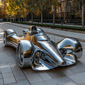 Patung Motor dan Mobil 3D dari Baja Anti Karat Ukuran Asli, Buatan Khusus, Ornamen Musikal untuk Luar Ruangan. - Product Image 1