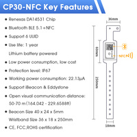 DX-CP30 balise NFC portable convient au positionnement du personnel et aux petits événements sportifs, traqueur de balise Bluetooth