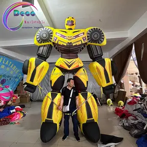 Kunden spezifisches Cosplay Riesen zeichen aufblasbares Roboter transformator kostüm