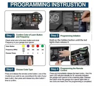 Télécommande d'ouverture de porte de garage 893MAX, compatible avec les modèles 890MAX, 891MAX, 892MAX, 895MAX, 891LM, 892LM, 893LM, 951EV, 952EV, 953EV
