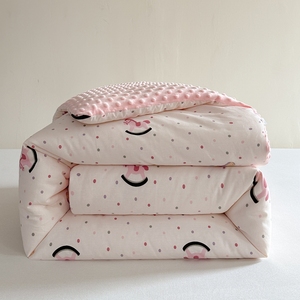 Nhung đậu thoải mái Quilt cho trẻ em dệt kim cotton chắp vá với Polyester điền cho nhà khách sạn sử dụng-mùa xuân mùa thu mùa đông - Product Image 3