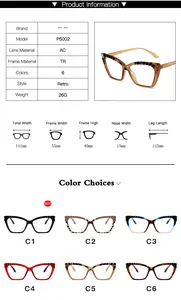 2024 Cat Eye chống ánh sáng màu xanh phụ nữ unisex kính mắt kính Acetate cảnh tượng khung Optics Eyewear Retro