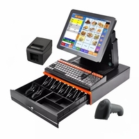 Sistema POS HONGKAI T6 con Windows/Android para Restaurante/Supermercado, Pantalla de 15/15.6 Pulgadas, Wi-Fi 6 y Bluetooth 5.2, Superventas