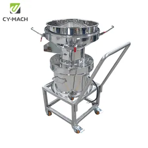 CY-MACH 450 tipo filtro de creme de leite peneira vibratória vibratória máquina separadora para filtragem de bebidas ovos em pó
