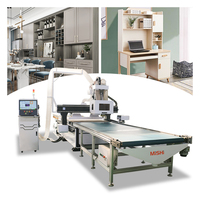 Routeur CNC à alimentation automatique pour le bois, machine de nesting CNC ATC, machine de découpe et de perçage pour la fabrication de meubles en MDF et mélamine