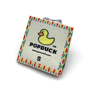 Etiquetas Tejidas para Ropa con Logotipo OEM, Diseño Personalizado, Plegables, de Alta Calidad, al por Mayor - Product Image 3
