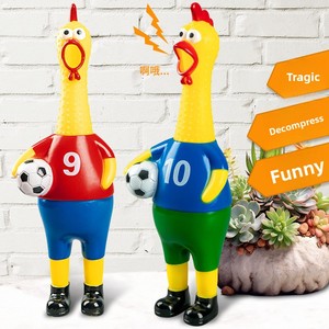 ของเล่นไก่กรีดร้องลายเสื้อฟุตบอลธีมฟุต<span class=keywords><strong>บอล</strong></span><span class=keywords><strong>โลก</strong></span> 2026 ของตกแต่งสร้างบรรยากาศเชียร์สำหรับแฟนบอล - Product Image 2